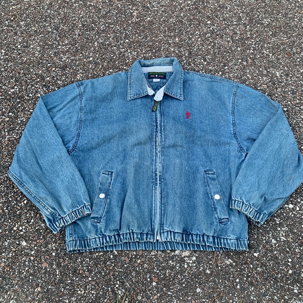 Men's Eagles Ridge Full Zip Denim Jean Jacket S - Picture 1 of 7